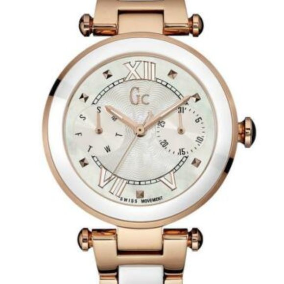 GC Guess Collection Ladychic Rose Gold Ceramics - Picture 1 of 10